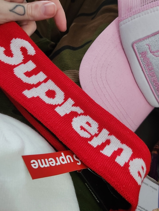 New Era Other - New Era Red Knit Headband with White Logo